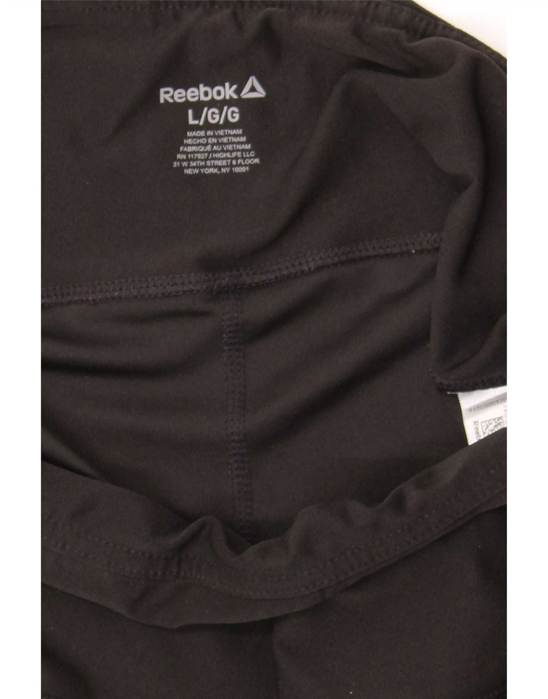 Женские леггинсы-капри Reebok UK 14, большие черные