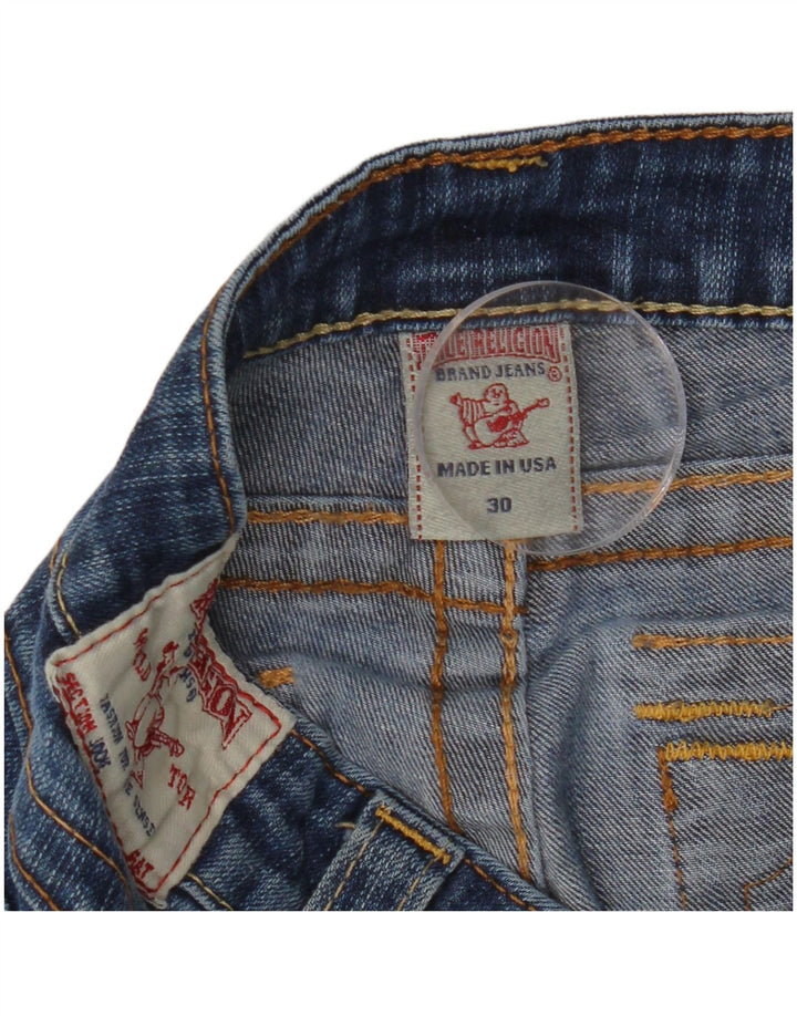 Женские узкие джинсы TRUE RELIGION W30 L30 синие, хлопок