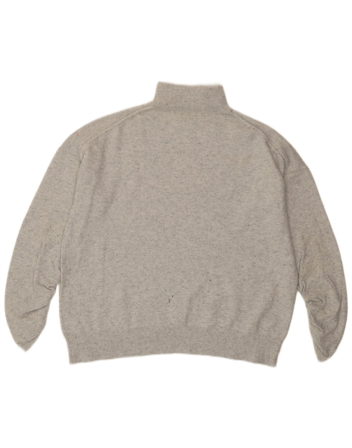 Женский джемпер с высоким воротником MINT VELVET UK 14, средний серый в крапинку