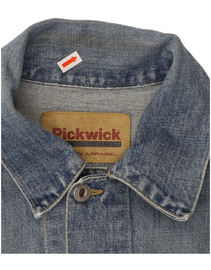 Мужская джинсовая куртка Pickwick UK 38, хлопок среднего синего цвета