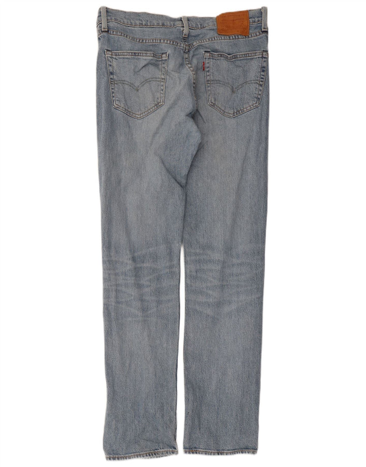 Мужские прямые джинсы LEVI'S 505 W33 L32 синие, хлопок