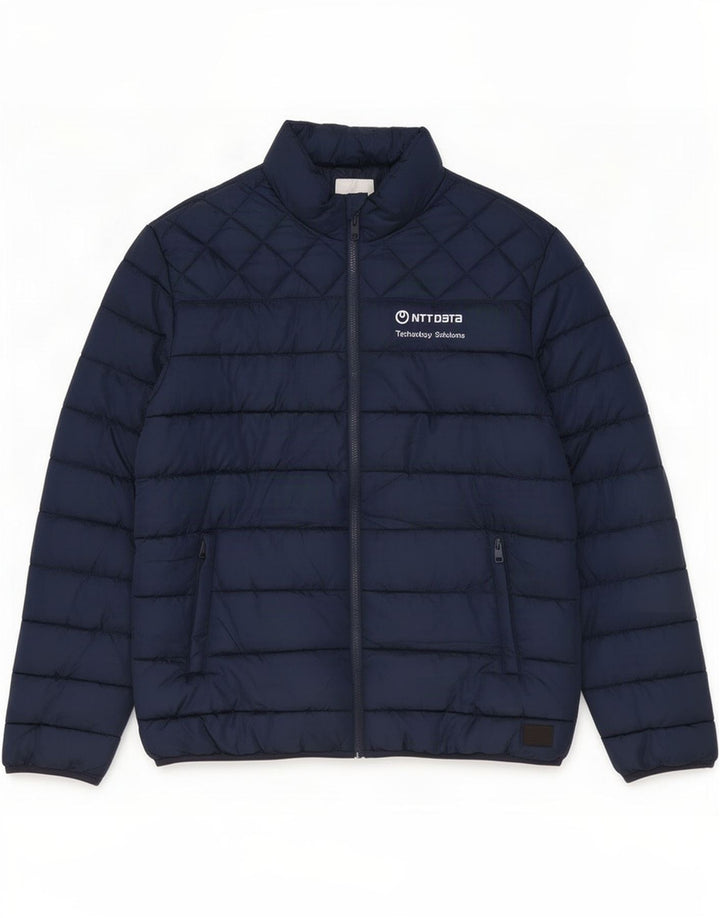 Мужская стеганая куртка Jack & Jones UK 44 2XL Темно-синий полиэстер