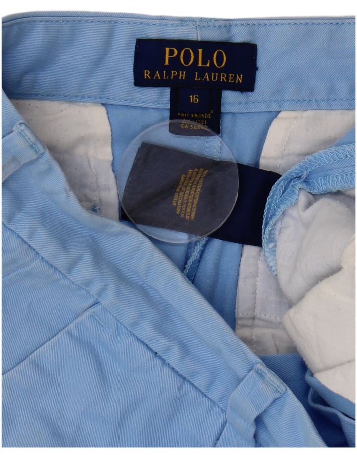 Шорты чинос для мальчиков POLO RALPH LAUREN 15–16 лет, W30, синие, хлопок