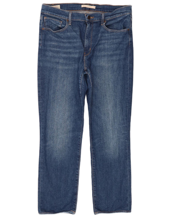 Женские прямые джинсы Levi's 724 с высокой посадкой W32 L26 синие