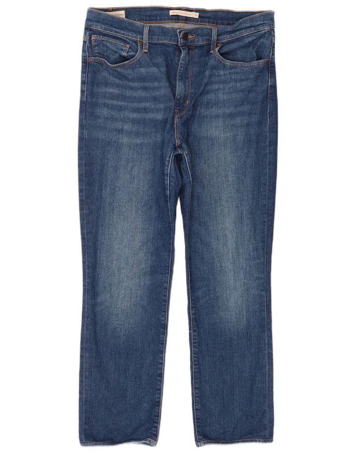 Женские прямые джинсы Levi's 724 с высокой посадкой W32 L26 синие