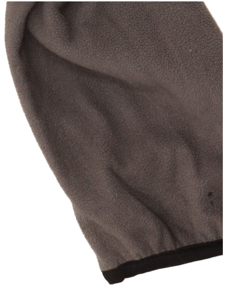 Мужская флисовая куртка IZOD UK 44 2XL серая, полиэстер с цветными блоками