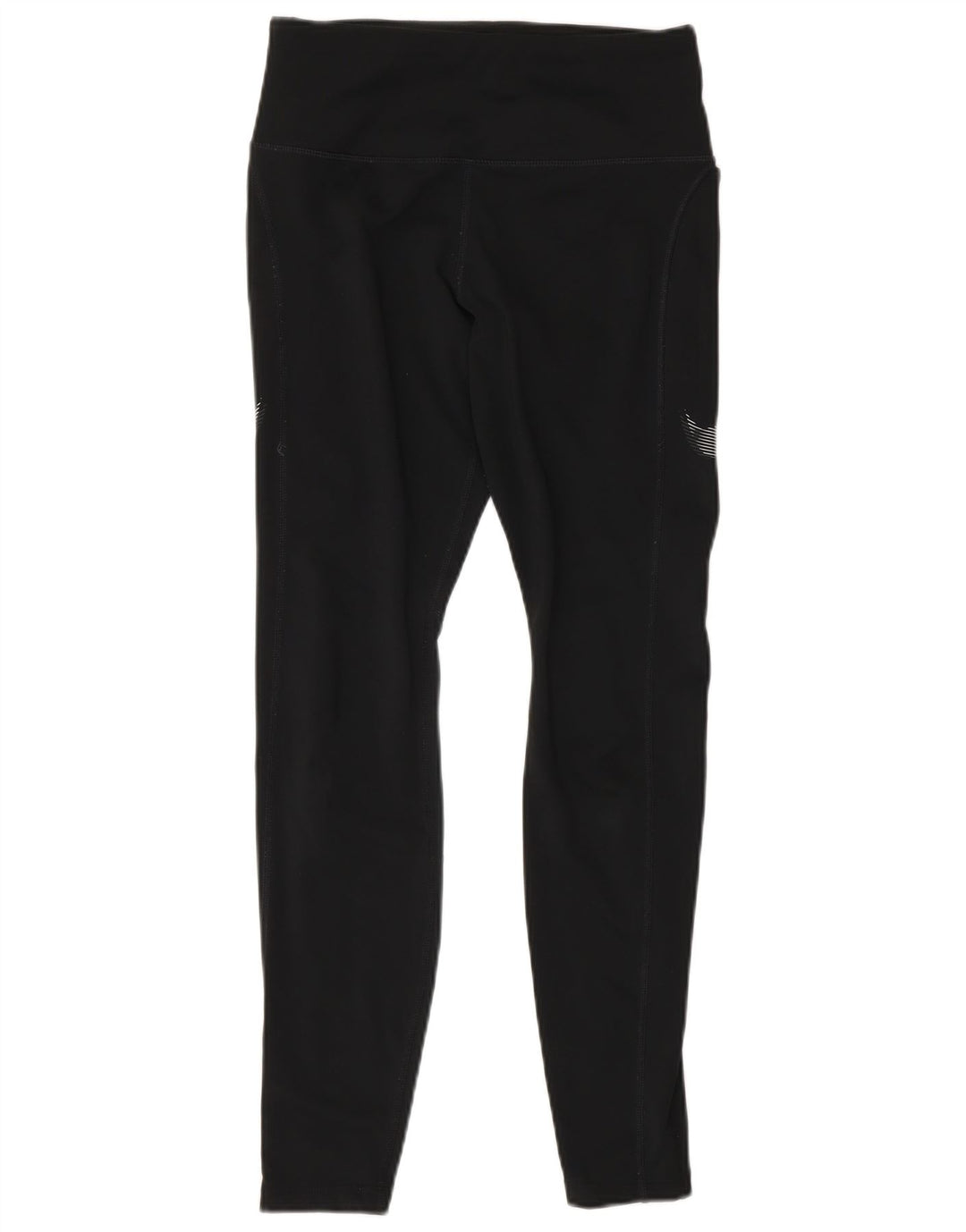 Женские леггинсы Nike Dri Fit UK 8, маленькие черные, полиэстер с цветными блоками