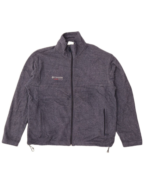 Мужская флисовая куртка Columbia UK 40, большая темно-синяя, полиэстер