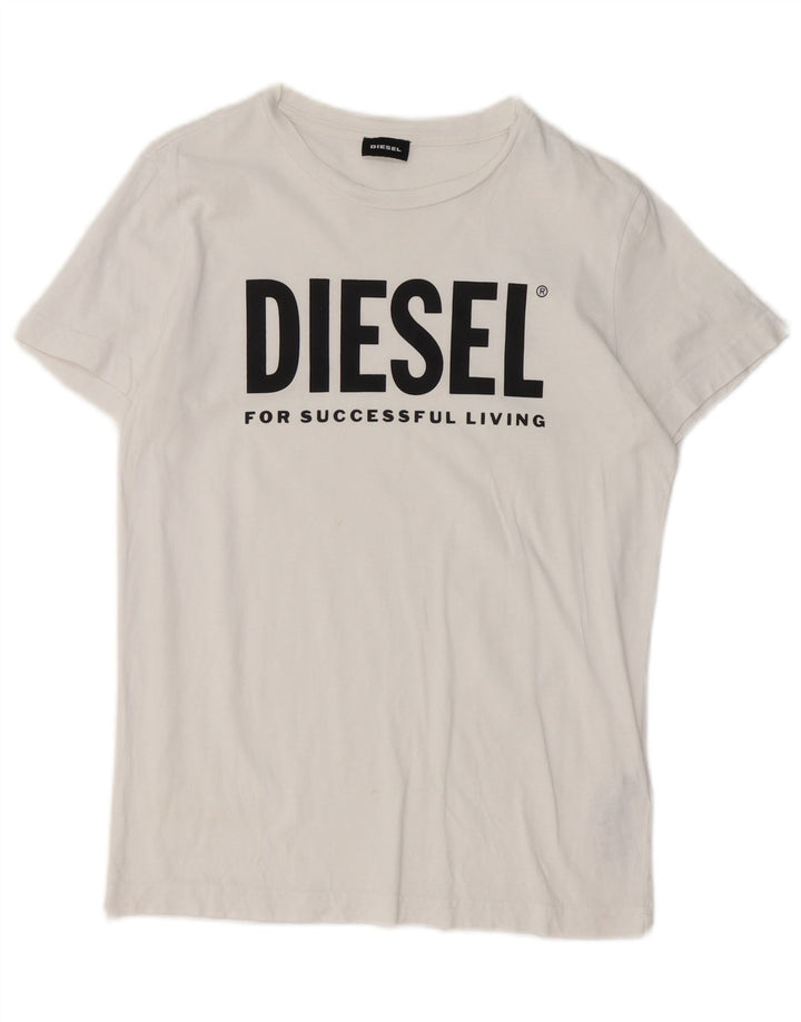 Мужская футболка с рисунком Diesel Top XS, белый хлопок