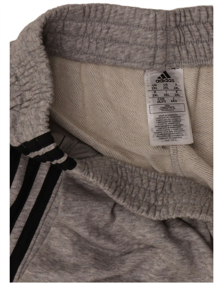 Мужские спортивные шорты Adidas 2XL Серый хлопок