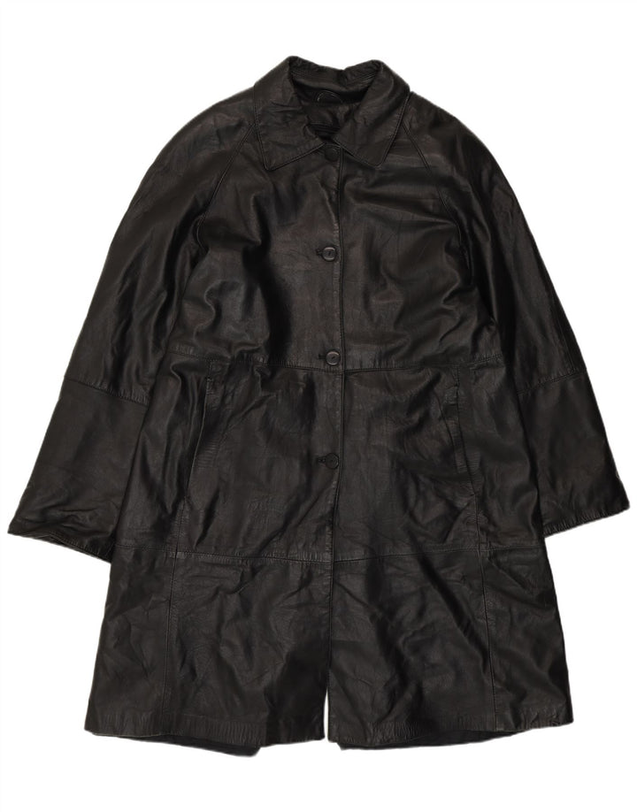 Olivieri Женское кожаное пальто Venezia IT 48 XL Черное кожаное