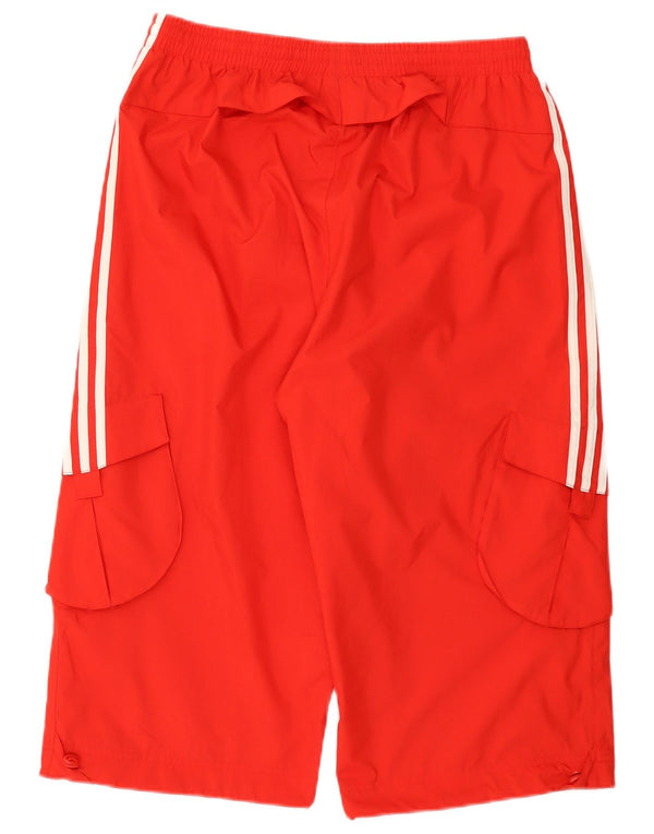 Мужские спортивные шорты-бермуды Adidas Cargo, большие красные нейлоновые