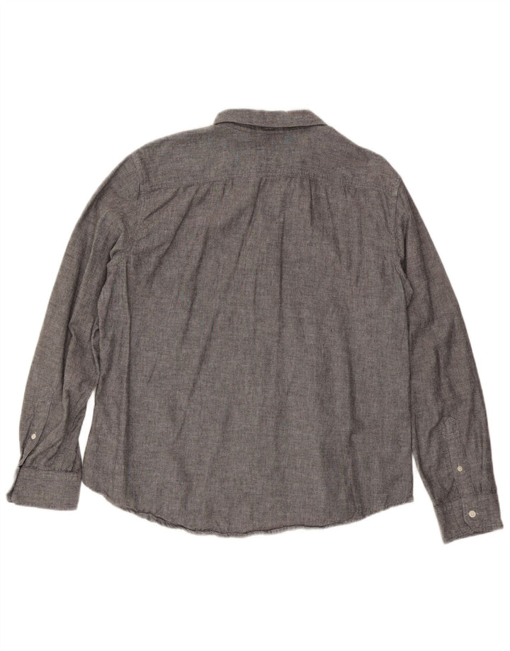 LEVI'S Mens Slim Fit Shirt XL Grey Cotton