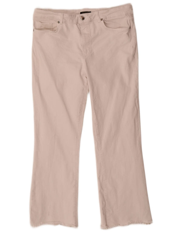 Женские укороченные джинсы Massimo Dutti с высокой талией EU 40 Medium W30 L25 Белые