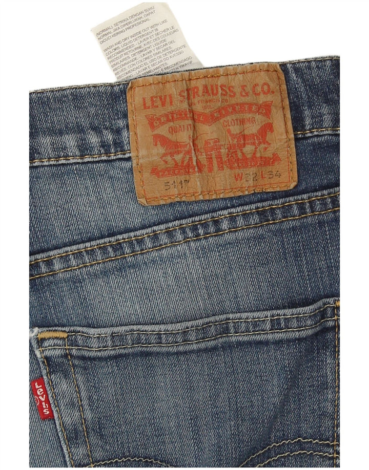 Мужские джинсы Levi's Slim 511 W32 L34 синие, хлопок