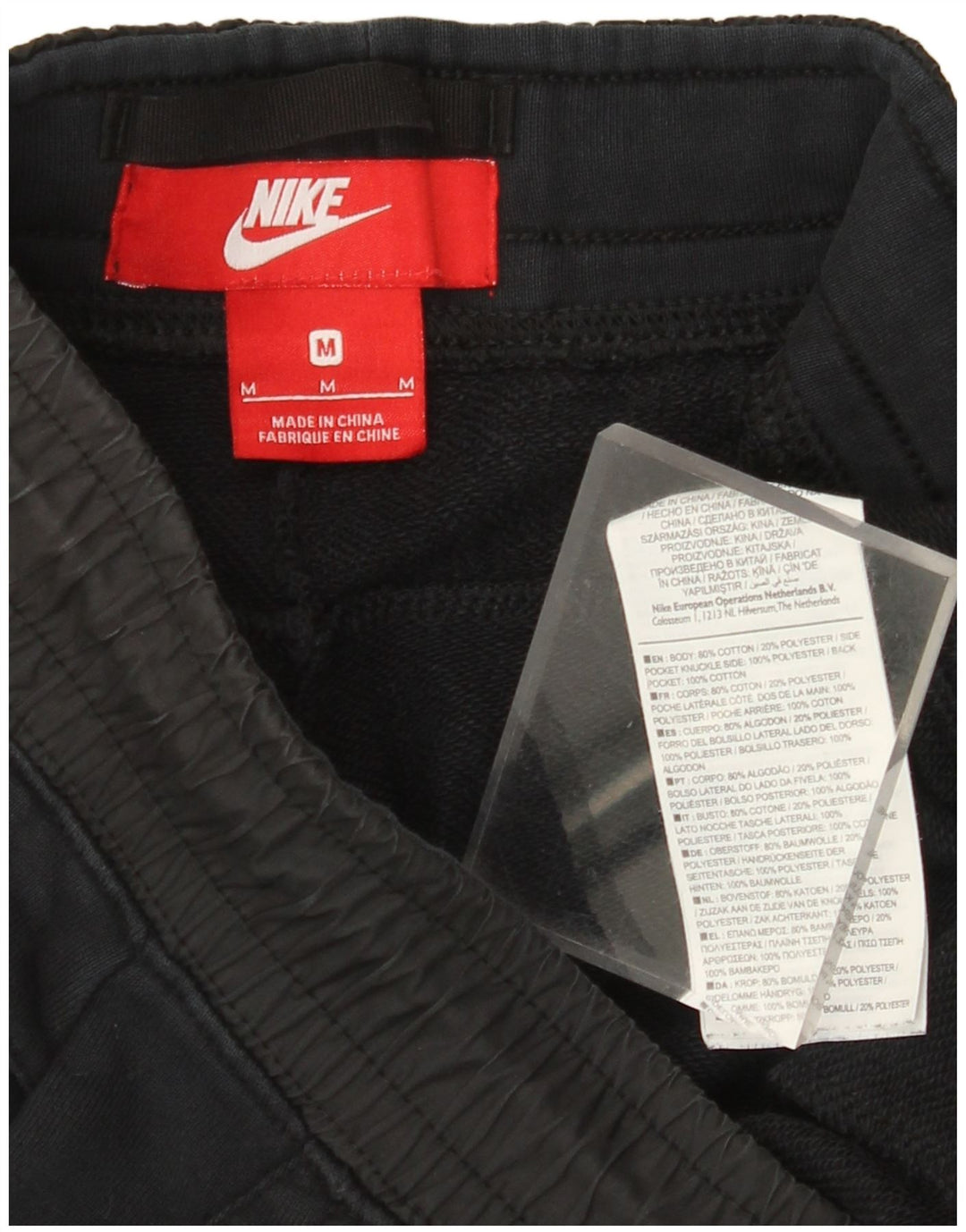 Мужские спортивные шорты NIKE среднего размера, черные, хлопковые