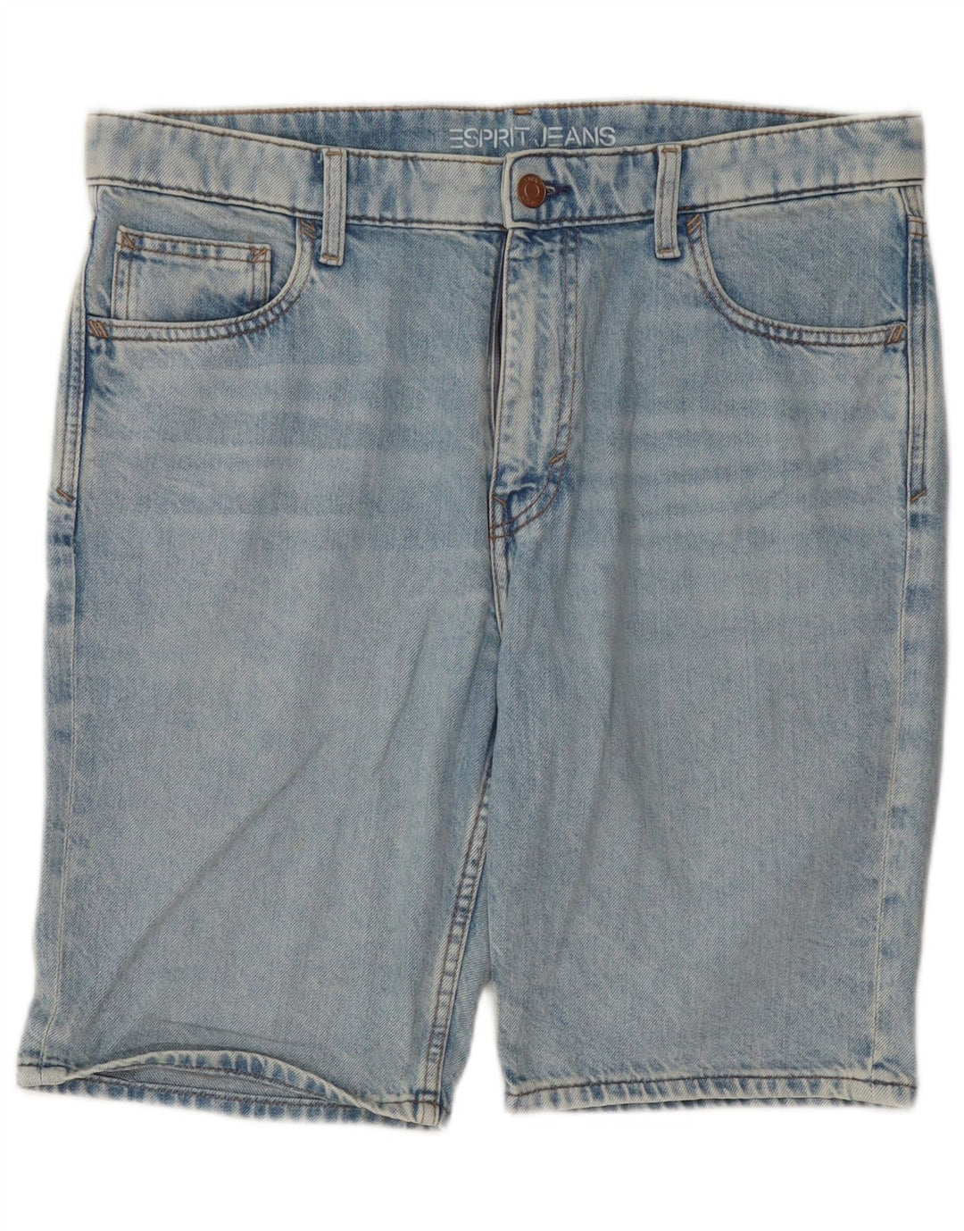 Мужские джинсовые шорты Esprit W33, средний синий хлопок