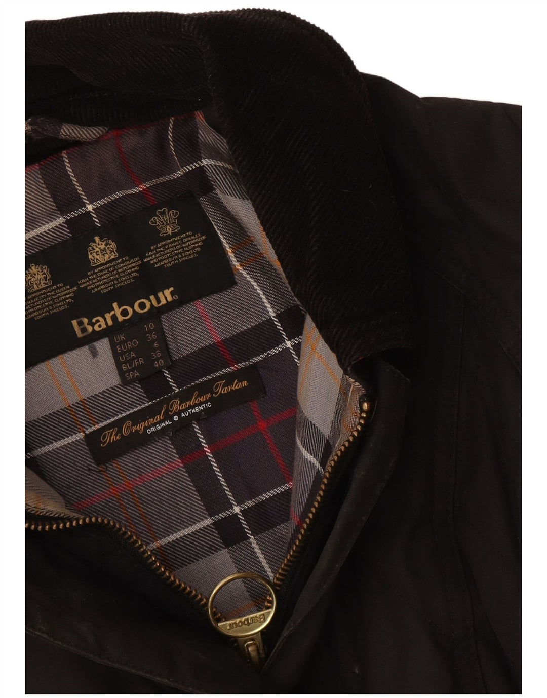 Женская стеганая куртка Barbour UK 10 маленькая черная