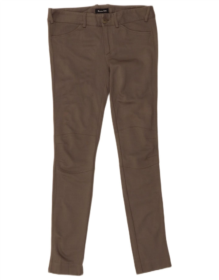 MASSIMO DUTTI Женские повседневные узкие брюки EU 36 XS W26 L29 Хаки из модала