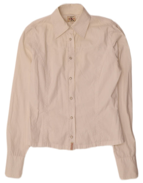 Женская рубашка Calvin Klein Jeans UK 6 XS, белый хлопок