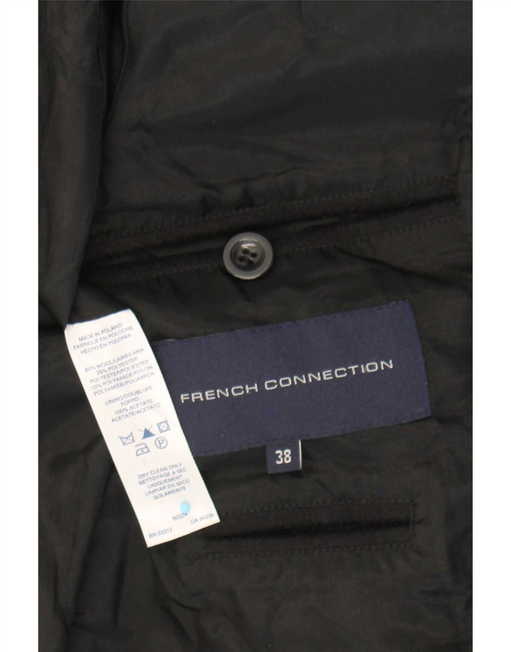 Женское пальто French Connection EU 38, среднее, черное, шерстяное