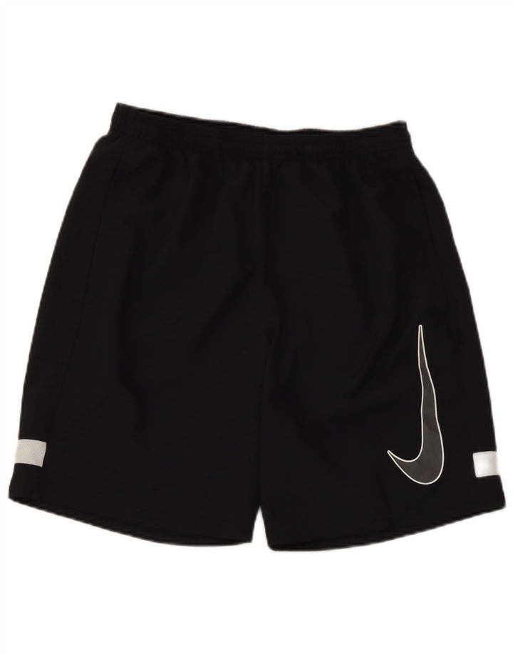 Мужские спортивные шорты Nike Dri Fit с графическим рисунком, средний черный, полиэстер с цветными блоками