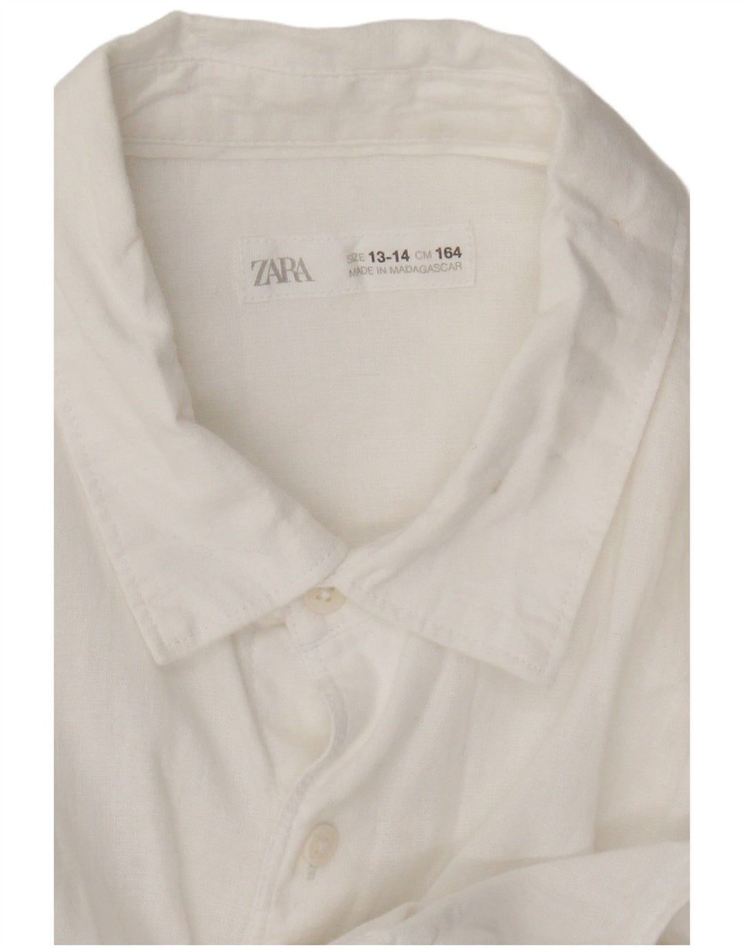 Рубашка Zara для мальчиков 13-14 лет, белая