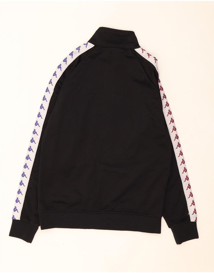 KAPPA Мужской спортивный костюм с графическим рисунком, верхняя куртка, средний черный, полиэстер с цветными блоками