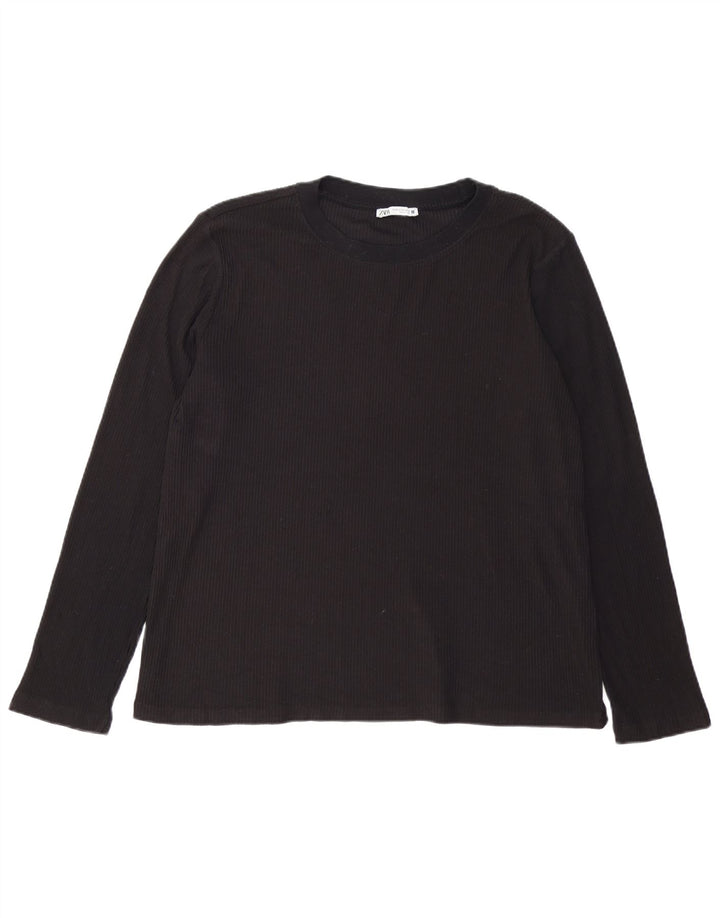 Женский топ Zara с длинным рукавом UK 18 XL, черный
