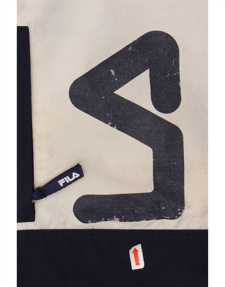 Мужская ветровка FILA с графическим рисунком UK 44 2XL разноцветная с цветными блоками