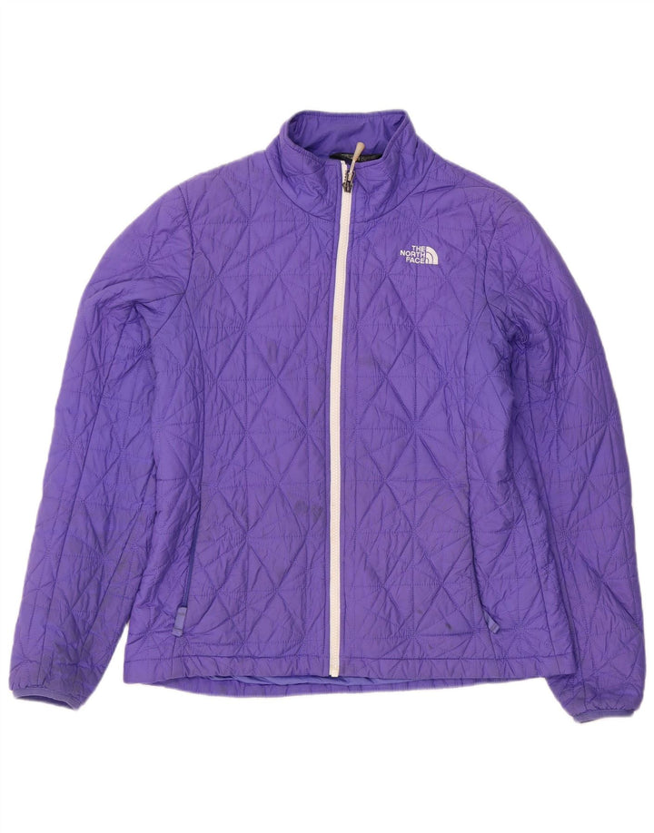 Женская стеганая куртка The North Face UK 16, большой фиолетовый нейлон