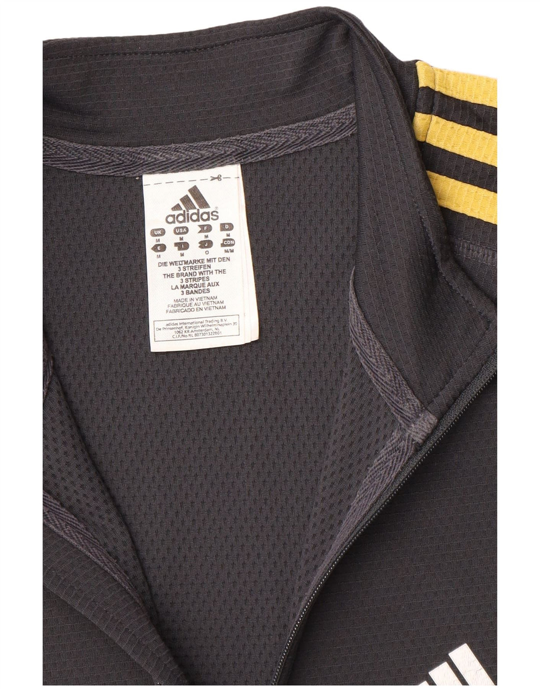 Мужской пуловер с воротником на молнии Adidas Climalite, спортивный костюм среднего серого цвета из полиэстера
