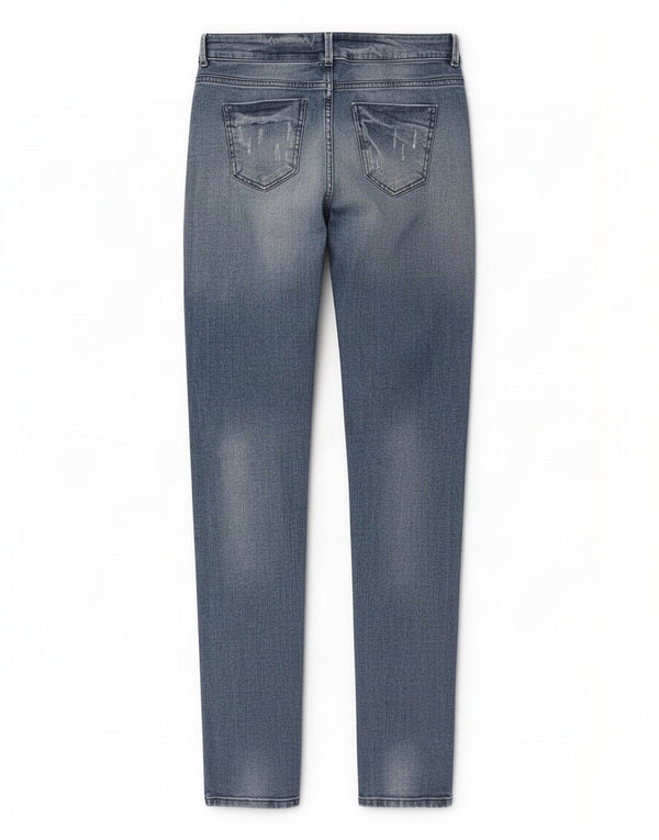 Женские узкие джинсы Marks & Spencer Girlfriend UK 10, маленькие W30 L31, синие
