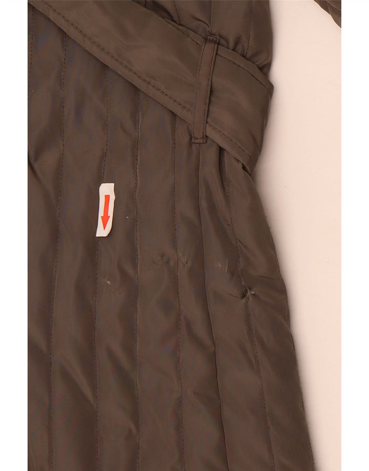 Женская стеганая куртка Michael Kors UK 18 XL Коричневый полиэстер