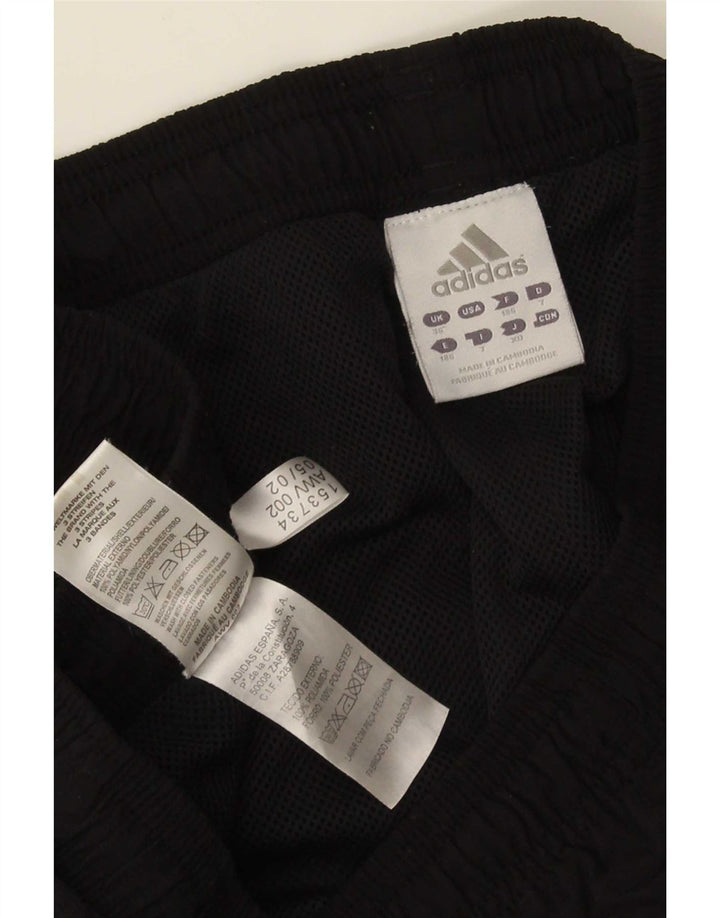 Adidas Мужские спортивные брюки Джоггеры Большой черный полиэстер