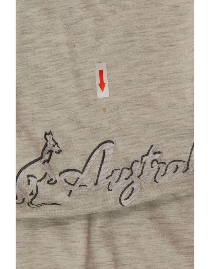 Мужская футболка с рисунком AUSTRALIAN L'ALPINA Top IT 46, маленькая серая в крапинку