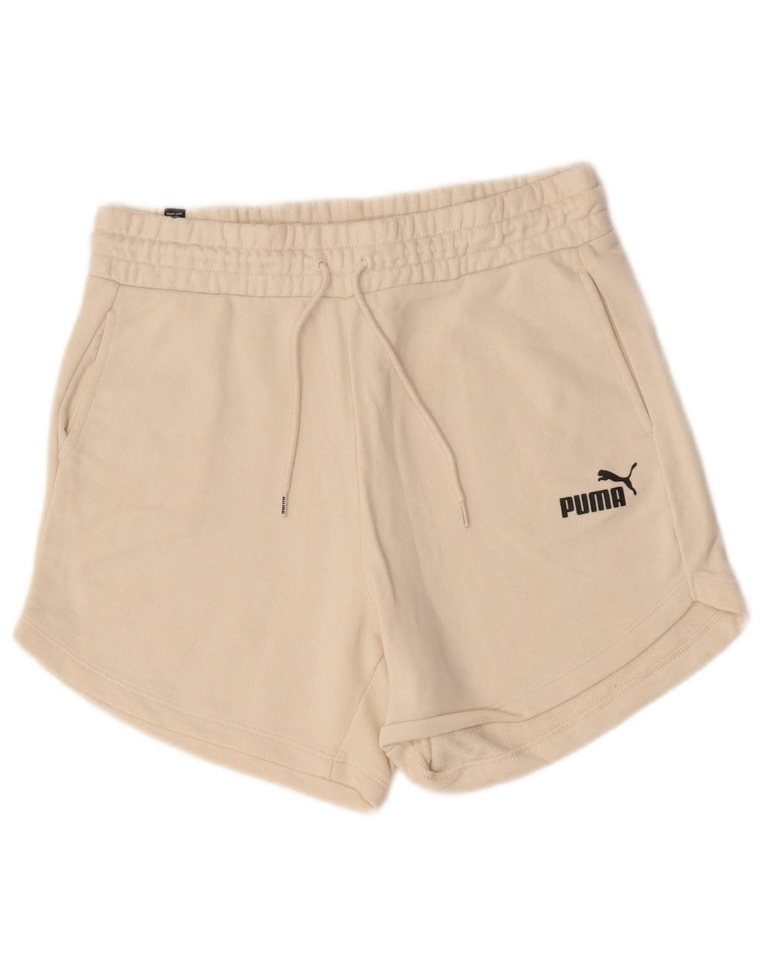 Женские спортивные шорты Puma UK 14, хлопковые, средние, бежевые