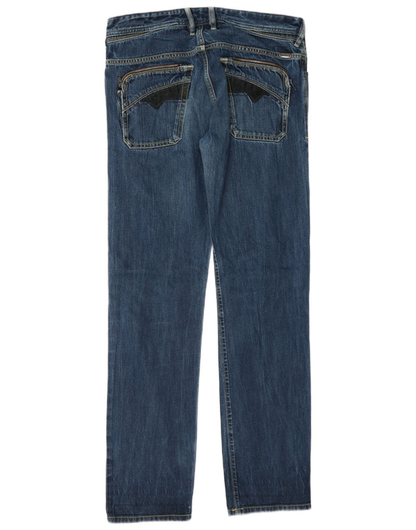 Мужские прямые джинсы Diesel Poiak W31 L34, синий хлопок