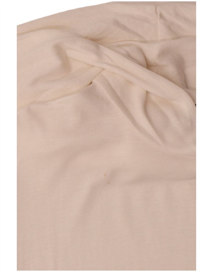 Женский джемпер с капюшоном Massimo Dutti UK 12, средний белый из лиоцелла
