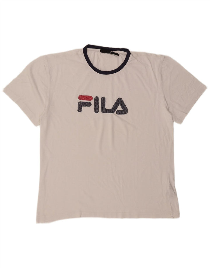 Fila Мужская футболка с рисунком Top XL Белый