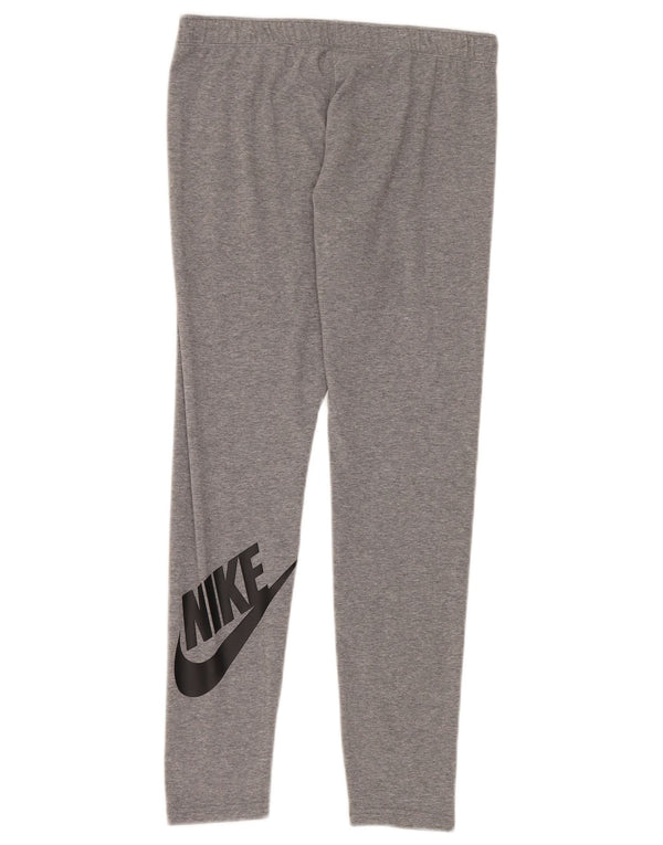 Женские леггинсы с рисунком Nike UK 14, большие серые в крапинку