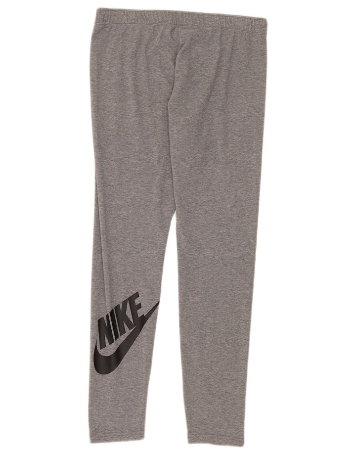 Женские леггинсы с рисунком Nike UK 14, большие серые в крапинку