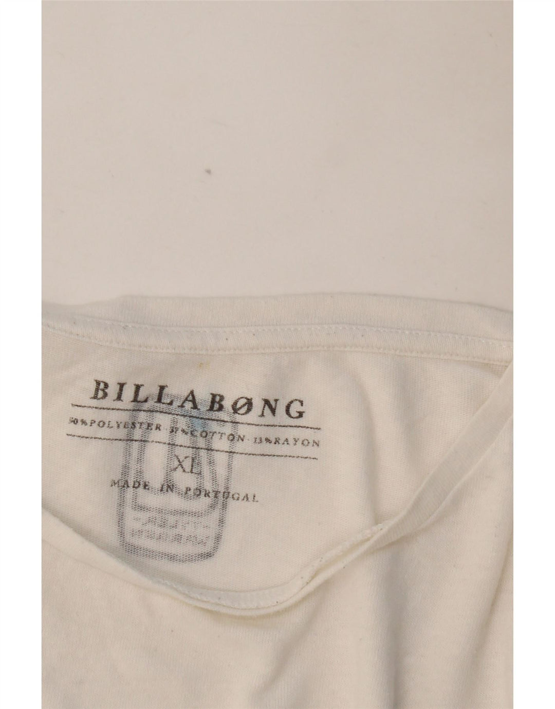 BILLABONG Мужская футболка с рисунком Top XL Белый Полиэстер