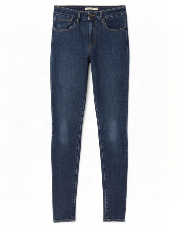 Женские джинсы скинни Levi's 721 с высокой посадкой W29 L32, синие, хлопок