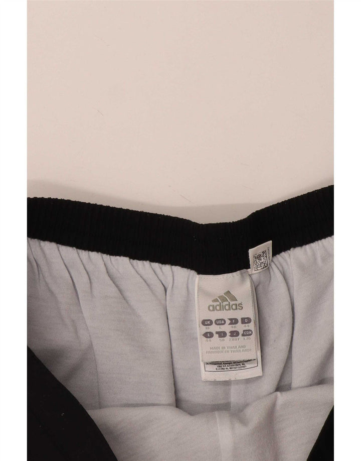 Женские спортивные шорты Adidas UK 18 XL, черный полиэстер