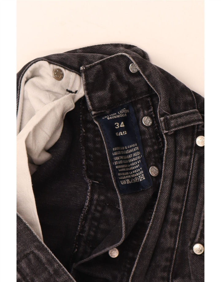 Мужские прямые джинсы GAS Dakota W34 L32, черный хлопок