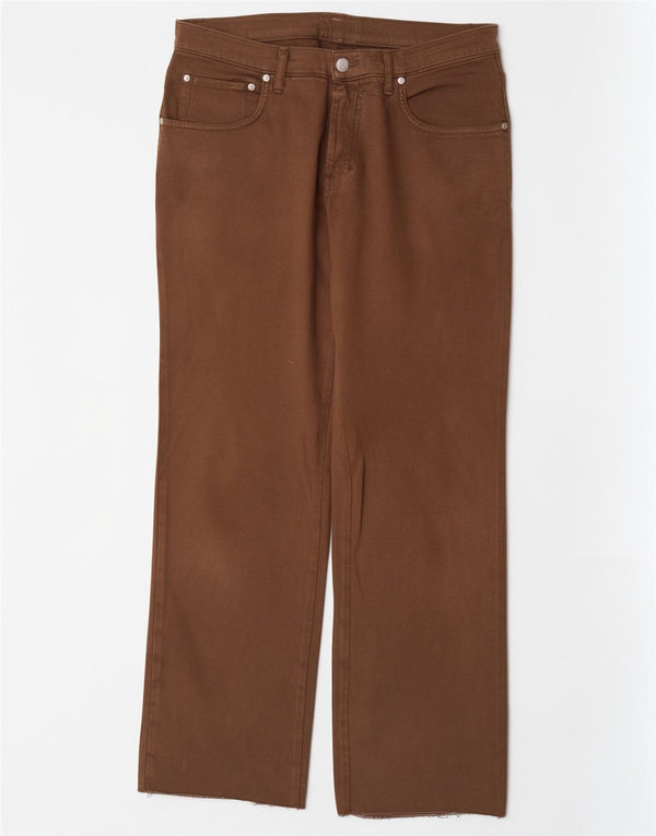 Мужские прямые повседневные брюки Trussardi Jeans W34 L31 коричневые