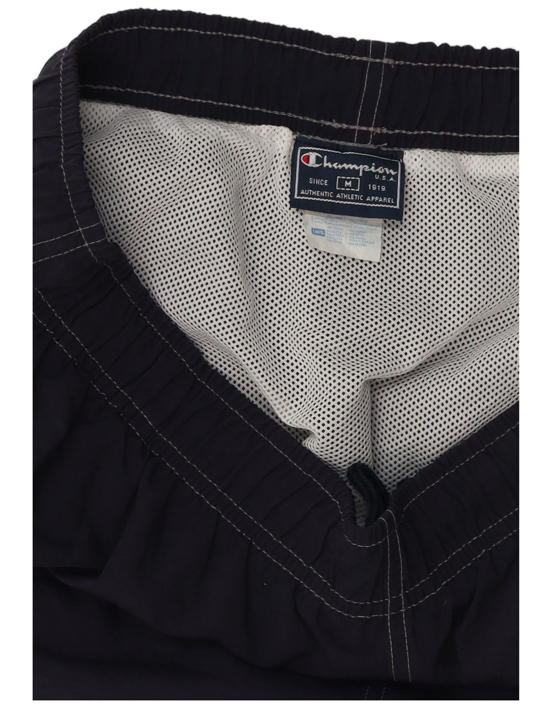 Мужские шорты для плавания CHAMPION среднего размера, темно-синие, с цветными блоками, полиамид