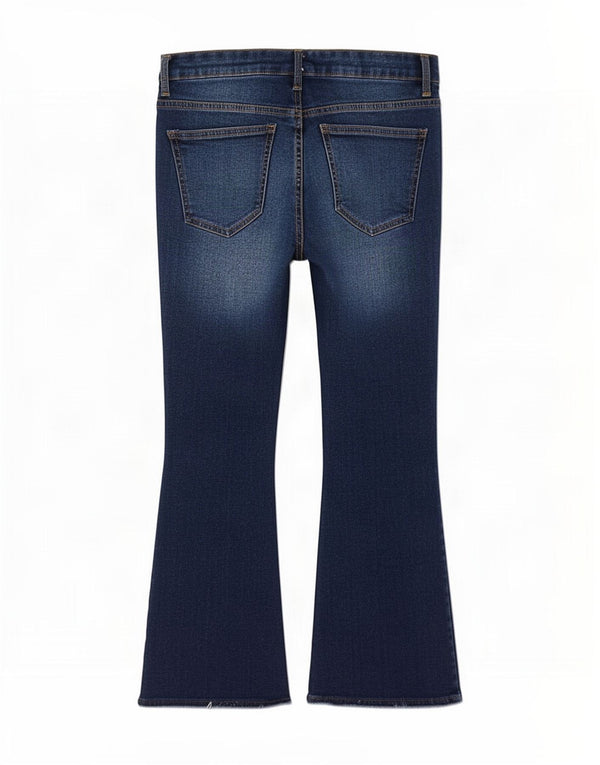 Женские укороченные джинсы Zara Bootcut EU 38, маленькие W28 L25, синие
