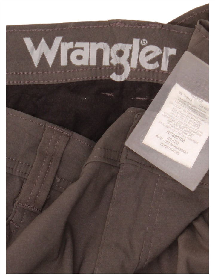 Мужские прямые брюки-карго Wrangler W36 L30, серый нейлон